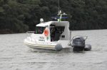 2022 Flex 680 Cabin Explorer with Digital Outboard | Grey w/ Black & Beige Accents - Image 3